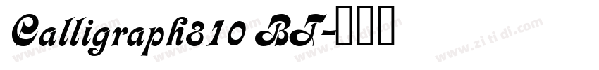 Calligraph810 BT字体转换